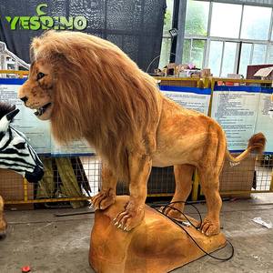 Modelo 3D De León de tamaño natural, modelo de León animatrónico realista para zoológico, parque de atracciones, exposiciones de animales, exhibición de museo de silicona - Product Image 2