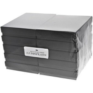 Caja de regalo para joyería negra mate rellena de algodón, caja de embalaje para joyería de cartón, personalizable según la demanda - Product Image 3