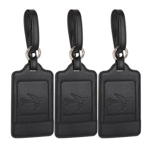 Luggage <b>Tags</b> Premium PU Leather Luggage <b>Tags</b> for Suitcases Luggage Labels with <b>Name</b> ID Card Travel Accessories - Product Image 1