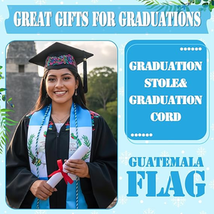 Estola de Graduación Personalizable con Cordones de Honor, en Poliéster Ecológico, Unisex, Artículos Esenciales para la Graduación - Product Image 4