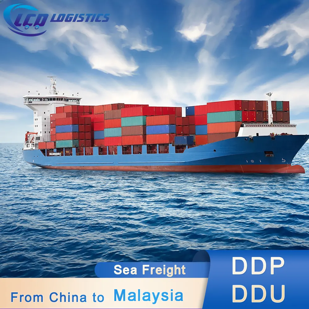 Agente de envío DDP flete marítimo desde Hongkong/Guangzhou/Shenzhen China al puerto Klang Bintulu Malasia por mar para Malasia