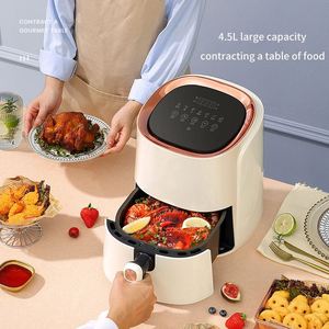 Livraison rapide, friteuse électrique sans huile intelligente à écran tactile rose 8L 1400W 2022, friteuse à air chaud - Product Image 6