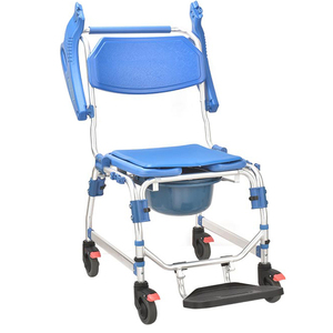 Silla de baño extra ancha Silla de baño de ducha Cómoda de noche Silla de transporte para ancianos - Product Image 2