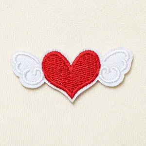 Cartoon love angel wings self-adhesive embroidered chapter clothing, bags, shoes and hats decorative DIY cloth stickers