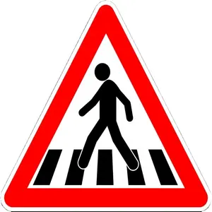 لافتة السلامة المرورية بالطرق من الألومنيوم، وعلامة التحذير مثلثة الطريق، وعلامات المرور على الطريق انعكاسية