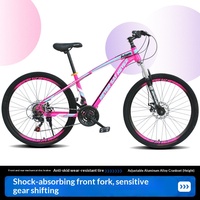 Vélo de montagne pour fille, vélo pour adultes, léger, portable, frein à disque double, suspension avant, amortisseur, vitesse variable, pour jeunes