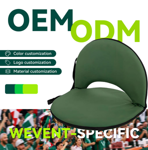 Venta al por mayor ligero portátil plegable estadio silla función personalizada soporte trasero para uso al aire libre playa Parque hierro duradero - Product Image 1