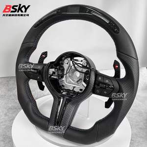 Volante Deportivo <span class=keywords><strong>de</strong></span> Cuero Red Label para Modelos 320/<span class=keywords><strong>525</strong></span>/E90/F70/E71/E84/E89/E92/E91/E89/E87 con Conexión para Teléfono Móvil y LED - Product Image 2