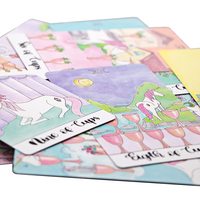 Carte de Tarots imprimés, cartes de Tarot, licorne russe, Oracle, boîte d'impression personnalisée