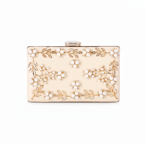 Bolsa de lujo para mujer en satén con asa en forma de anillo de diamante, modelo Meialuacom con brillantina y pedrería brillante, ideal para - Product Image 1