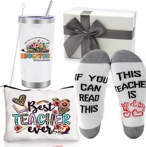 Los Mejores Regalos de Agradecimiento para Maestros Vaso Térmico Aislado de 20 OZ para el Día del Maestro Calcetines Divertidos <span class=keywords><strong>Cesta</strong></span> de Regalo de Agradecimiento para Profesor - Product Image 1