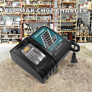 Caricabatterie Universale C&<span class=keywords><strong>P</strong></span> <span class=keywords><strong>MAK</strong></span> CH02 BL1430 BL1830 BL1415 BL1420 BL1840 BL1850 con Illuminazione LED 14-18V 3A - Product Image 2