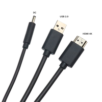 Câble VR 3 en 1 USB2+HDMI+DC 3M 5M 4K/60HZ pour lunettes VR