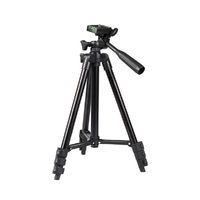 Trépied de téléphone extensible en aluminium léger à prix de gros avec pince pour téléphone, support de trépied pour téléphone et appareil photo 3120