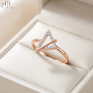 Anillo de Oro Rosa Sólido de 18K con Diamantes Naturales Reales, Joyería Fina de Uso Diario, Simple, de Alta Calidad, Venta al Por Mayor, Exportación - Product Image 6
