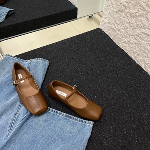 Chaussures plates Mary Jane en cuir à <span class=keywords><strong>talon</strong></span> moyen pour femmes, vente en gros d'usine - Product Image 3