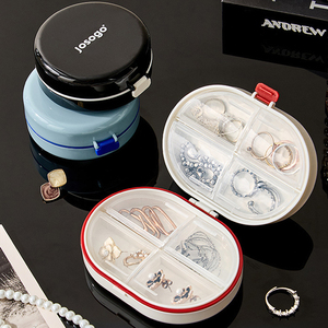 JUXINDA Boîte à pilules portable, étanche, mini boîte de rangement pour médicaments, boîte de reconditionnement de médicaments pour 7 jours par semaine - Product Image 5