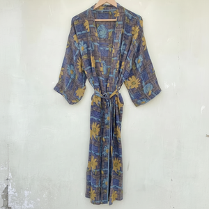 Luxury Crape Silk Kimono Robe Elegant Wedding Attire Chiffon <b>Bridesmaid</b> <b>Dress</b> for Women's Sleepwear - Product Image 1