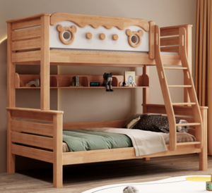 Ensemble de meubles de chambre pour enfants 2026 – <span class=keywords><strong>Lit</strong></span> <span class=keywords><strong>superposé</strong></span> <span class=keywords><strong>en</strong></span> bois minimaliste avec tiroirs <span class=keywords><strong>et</strong></span> escalier intégré - Product Image 2