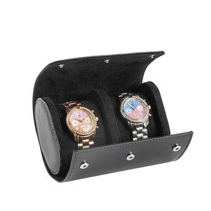 Estuche Organizador de Relojes de Cuero PU de Color Personalizado para Hombre, Caja de Almacenamiento/Viaje Moderna con Cierre Magnético, Resistente al Agua - Product Image 1