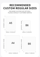 Cuaderno Espiral con Diseño de Vaca en Blanco y Negro, Cuaderno Personalizado con Logotipo, Cuadernos con Blocs de Notas