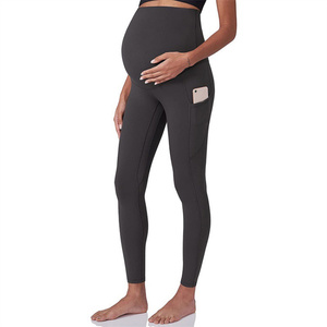 OEM/ODM New <strong>Maternity</strong> Pants Yoga Waistband Pocket Breathable Ankle-Length Summer Stretch Free - Product Image 4