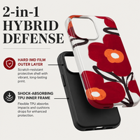 Casing HP Ruite IMD Artistic Film untuk iPhone 18 17 Pro Max 2-in-1 Hybrid TPU PC Anti Luntur Desain 3D Depth Cover Pelindung