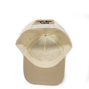 Casquette de baseball vintage personnalisée pour papa, couleur verte, bicolore beige, logo d'équipe de baseball brodé, casquette à fermeture snapback pour papa - Product Image 3