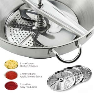 <span class=keywords><strong>Moulin</strong></span> rotatoire manuel de nourriture de cuisine d'acier inoxydable pour la sauce de légumes d'appareil de boue - Product Image 4