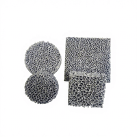 Filtre en mousse céramique en carbure de silicium 10PPI 20PPI 30PPI pour le filtrage de liquide industriel Service de coupe personnalisé disponible