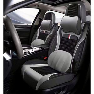 Housse de siège de voiture en cuir universelle toutes saisons de haute qualité, best-seller, ensemble complet de 5 coussins résistants à l'usure, couleur personnalisée - Product Image 2
