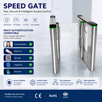 Tourniquet de sécurité Speed Lane directement du fabricant Zento, prend en charge plusieurs dispositifs de reconnaissance, haute sécurité pour les immeubles de bureaux