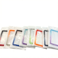 Protège-cartes RFID en TPU scintillant 4 couleurs mélangées 35pt, coques souples antichoc sans support arrière