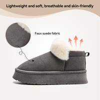 Fabricant de bottes d'hiver unisexes en faux daim, pantoufles à mémoire de forme, chaussures d'intérieur, sur mesure OEM