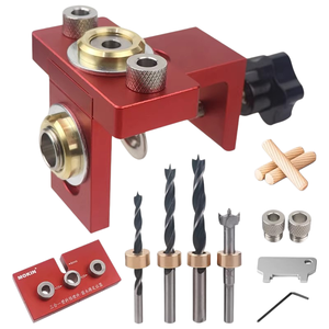 Perforateur industriel 3-en-1 pour charpentier, connecteur de meubles, localisateur de perçage 2-en-1 pour l'assemblage de panneaux, DIY - Product Image 1