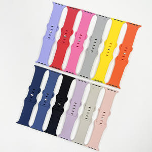 Convient pour Apple Watch Ultra 9876543210 séries SE 8, fermoir papillon en forme de 8, bracelet en silicone de couleur unie - Product Image 4