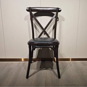 Ghế tiệc bọc nệm chân cong chữ X sắt đen - Product Image 6