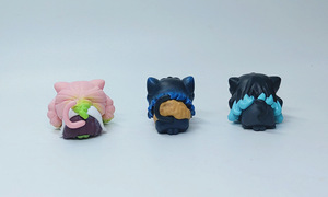 Lot de 6 figurines miniatures Demon Kimetsu de 6 cm, série Kamado <span class=keywords><strong>Nezuko</strong></span>, en PVC, figurines d'anime, jouets de jeu Gachapon, prix de jeu, jouets pour boîte surprise - Product Image 5