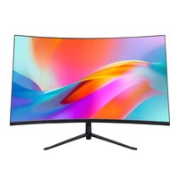 Moniteur à écran incurvé sans cadre 75Hz 165Hz 180Hz 23.8 27 32 pouces moniteur PC haute luminosité pour les jeux d'entreprise