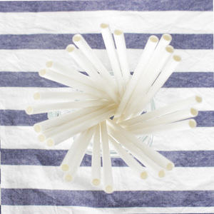 Joinhot Paper Straws Pure White Disposable Biodegradable Straight Pipe For Juice Parties Beverages - Product Image 3