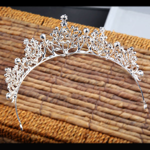 Accessoires de cheveux de <span class=keywords><strong>mariage</strong></span> de luxe baroque pour femmes diadème en alliage d'<span class=keywords><strong>or</strong></span> avec diadèmes de couronne de mariée en strass - Product Image 6