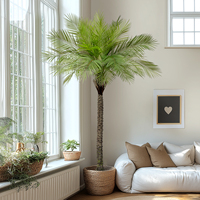 Palmiers artificiels réalistes certifiés UV de 200 cm en matière synthétique pour la décoration de mariages et de paysages, idéaux pour les bureaux et les occasions de Pâques