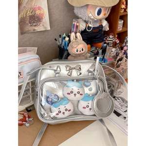 Venta al por mayor de moda pequeño para ITA bolsa para damas logotipo personalizado estilo japonés con cierre de cremallera de dos asas - Product Image 3