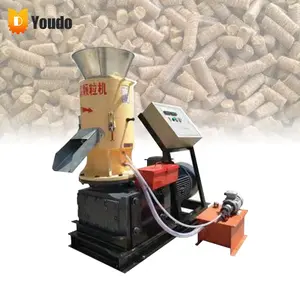 Precio de fábrica Máquina de aserrín Prensa de pellets de madera Máquina de fabricación de pellets de madera para línea de producción de pellets de fuego