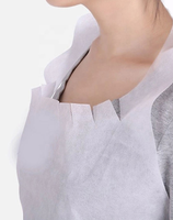 Bavoirs jetables écologiques non tissés personnalisés avec logo imprimé, imperméables, à manches, pour barbecue, restaurant de fruits de mer, pour adultes, pour la cuisine