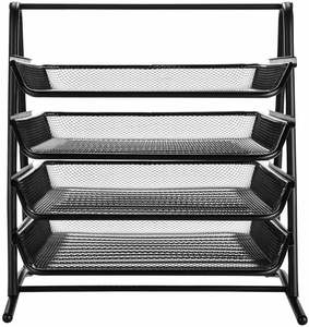 Wholesale Metal Mesh 4 Layers Office Removable <b>Document</b> Tray Letter Tray Desk Organizer - Product Image 4
