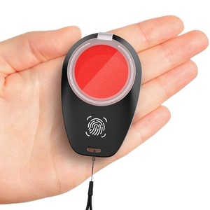 Mini Portable Fingerprint Inkpad Quick Drying Flip Top <b>Stamp</b> Office Use Round Shape Photosensitive Ink - Product Image 5