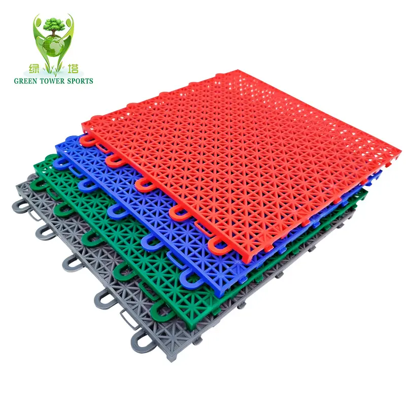 Low price Free Sample High Tensile Suspended Interlocking flooring tiles used for badminton court