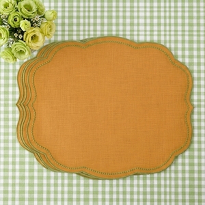 Nuevas Manteles Individuales de Lino para Otoño con Bordado, Manteles Personalizados con Bordado, Manteles de Lino al por Mayor para Bodas - Product Image 5
