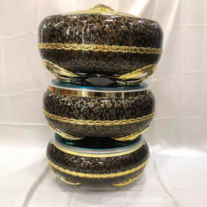 Ensemble de 3 chauffe-plats isothermes au design unique 4L 5L 6L avec poignée Infinity, idéal pour les dîners royaux et comme <span class=keywords><strong>cadeau</strong></span> - Product Image 5